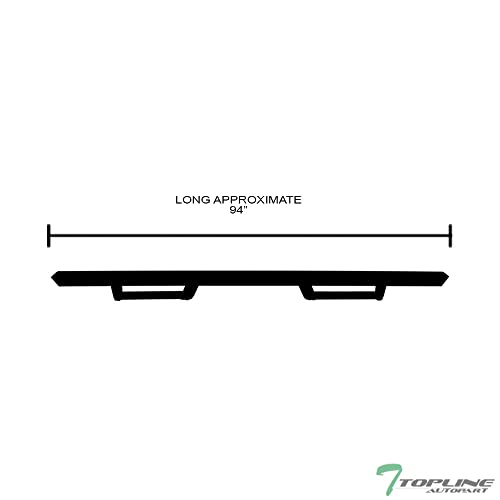 Estribos laterales negros mate para Dodge Ram 1500 y 2500 miniatura 4