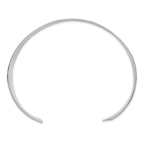 Sterling Silver Polished 30mm Flat Hammered Cuff Bangle Bracelet2