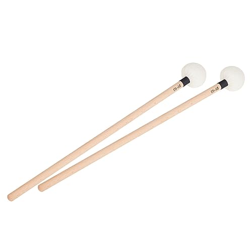2 piezas de baquetas de madera con cabeza de fieltro para instrumento de percusión miniatura 7