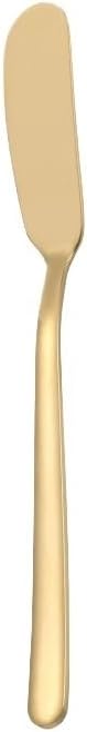 Silverware Flatware Cutlery Set, 1/4/6/8 Pieces 304 Stainless Steel Butter Knife Jam Knife Butter Knife Butter Knife Tableware (Color : Gold, Size : 8Pcs)