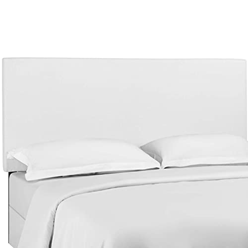Modway Taylor Full/Queen Upholstered Linen Fabric Headboard, White #TOP4