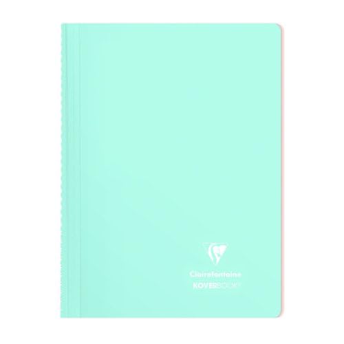 Lot de 5 Cahier Kover Book Blush A4, 160p./80 feuilles 90 g/m² reliure intégrale, couv. envel. assorties (5), quadrillé 5x5 + marge