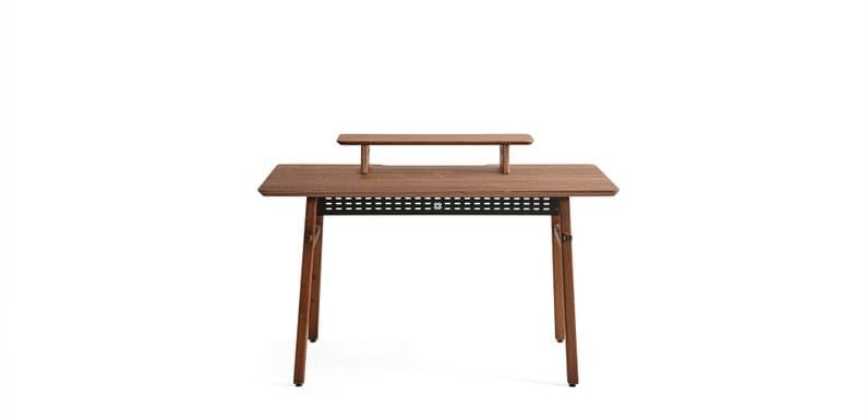Image of 66cm Wooden Monitor Dual Stand with Storage Organizer for Desk, Tables, Office, Study Table | Monitor Stand Riser 66x20x12cm (66cm, Brown)