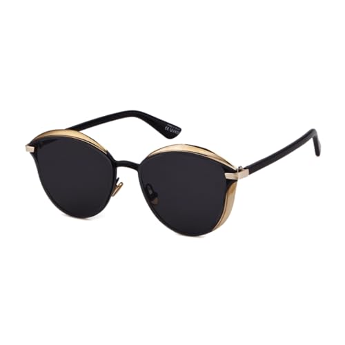 Lunettes de soleil ovales œil de chat au design soigné et monture robuste
