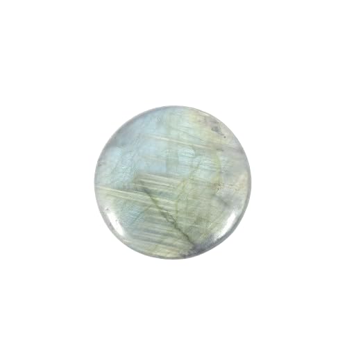 Labradorite naturelle ronde de 36 mm à monter soi-même en pendentif bohème ou bague artisanale