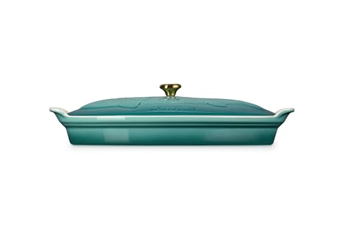 Image of Le Creuset Stoneware Heritage Fish Baker, 1.7 qt., Riviera