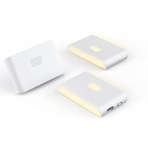 WYZE Rechargeable Night Lights with Dusk to Dawn & Motion Sensors, Warm & Soft White Step Lights for Bathroom,Hallway, Bedroom, Kids Room, Kitchen, Stairway, 3 Pack