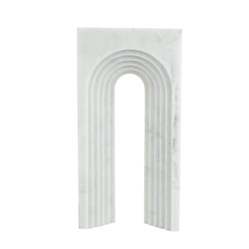 T2 CONCEPT Roman Inspired White Marble Arch Sculpture