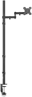 Bracwiser Monitor Mount 47" Pole Single Fully Adjustable Arm Fits One Screen 13-32 inch 22lbs for Monitor Computer Screen 13 15 17 19 20 22 23 24 26 27 30 32 inch VESA 75 100 (MD71221)