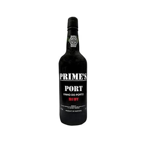 Vino de Oporto Prime's Ruby - Vino Fortificado, 75cl, 6 botellas