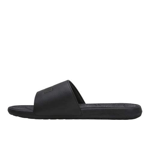 PUMA PUMA Men's Cool Cat 2.0 Slide Sandal, Puma Black-Puma Black, 10