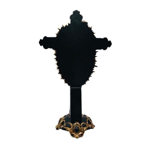 Imagem Crucifixo Senhor Do Bonfim De Mesa Resina 23 Cm