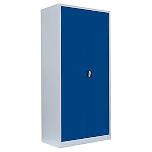 Lüllmann Flügeltürenschrank Metallschrank blau 530352