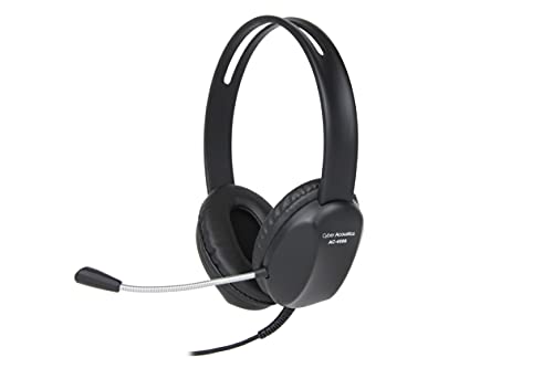 Cyber Acoustics 3.5Mm Stereo Headset With Headphones And Noise Cancelling Microphone - 80 Pack - For Pcs, Tablets, And Cell Phones In The Office, Classroom Or Home (Ac-4000-80) #TOP3