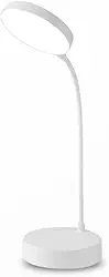 Luminária De Mesa Led Flexível 360° Articulada Recarregável USB Controle Touch Com 3 Níveis De Luz Para Estudo Leitura e Escritório