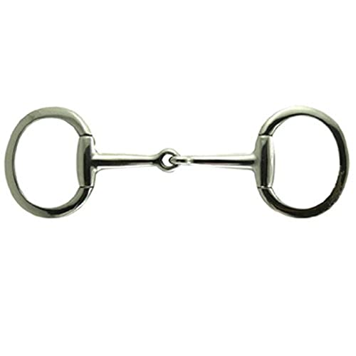 Coronet Flat Ring Eggbutt Snaffle Bit, 6 1/2-Inch