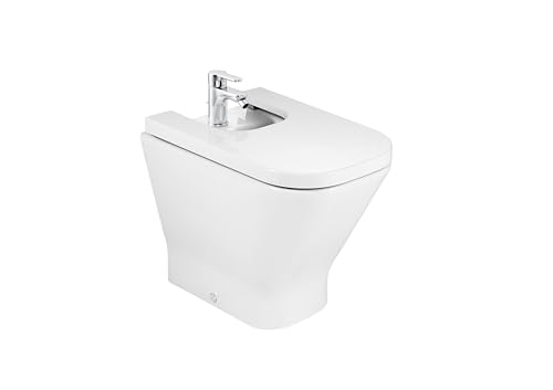 Tapa bidé Roca The Gap Square blanco A80673000B para sustitución y reforma 3