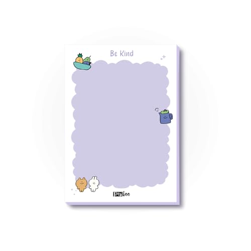 Image of PAPBOO Easy to carry Cute A6 Size Tear-off Notepads,90 Sheets,100 GSM, Gift(Be Kind)