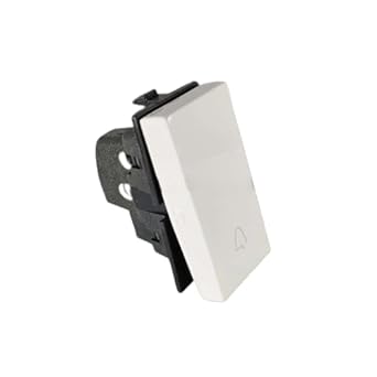 GreatWhite Myrah Bell Push Switch White 10AX (Pack of 2) White