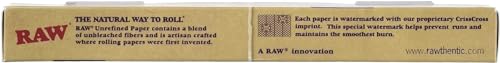 Image of Raw Classic Natural Unrefined 1 1 /4 Pre-Rolled Rolling Paper Cones 32 Per Box