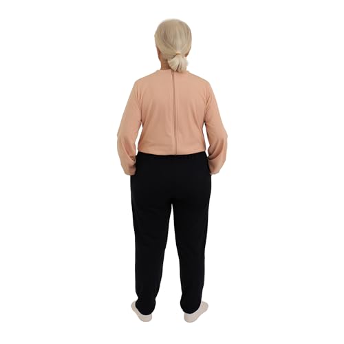 Pijama sanitario con cremallera trasera Ferrucci Comfort de algodón para ancianos 4