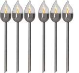 technik@all LED-Solar-Fackel 'Olympus', Edelstahl, 6er Set Cover