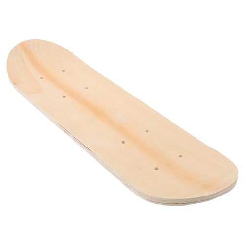 DOITOOL Blank Skateboard Deck Maple Double Tail Skateboard, Natural Wood Great for Art Painting Wall Decoration, 16. 9x4. 9inch