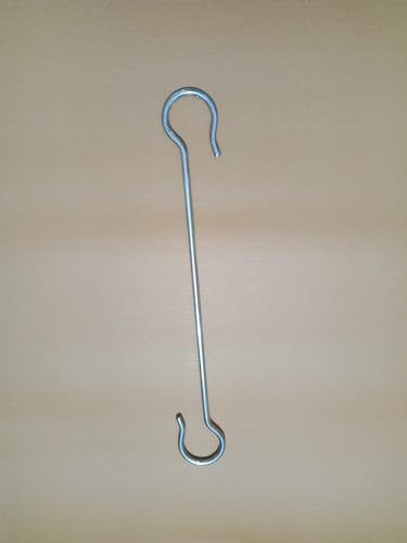 Image of Metals Kids Infant jhula Swing Cradle Hook | Stainless Steel Baby Cradle S-Hook Thottil Hook for Baby Hanging Cradle Stainless Steel Heavy Action Hook -18 Inch (Hook-18)