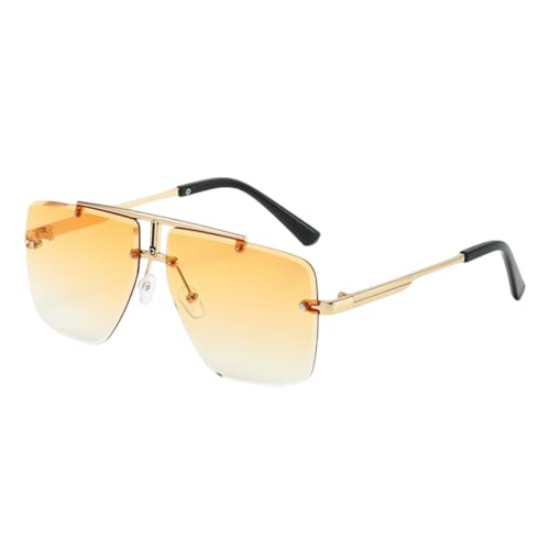 Lunettes de soleil sans monture homme anti-UV ideales pour la conduite et les sorties en ville