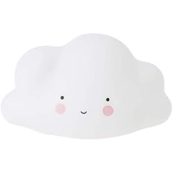 Lamparas Nube Ikea A Little Lovely Company LTCW025 - Lámpara en forma de nube, color blanco, plástico