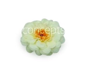 Image of WRAP Concepts Artificial Dahlia Flower Head for Home Decoration and Craft (Ivory)