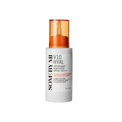 Soin V10 HYAL Antioxidant Sunscreen SPF50+ crème solaire visage anti-taches et acide hyaluronique