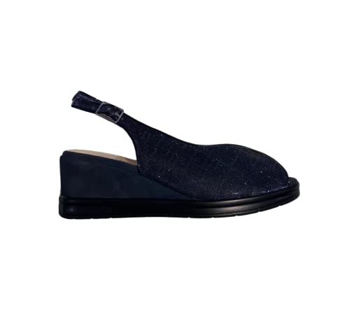 Sandales pointues en Lurex bleu Melluso : vos alliées pour les soirées d'été