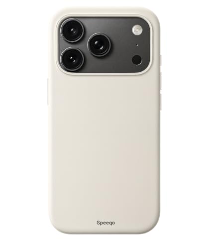Speeqo Silicone Case for iPhone 17 Pro, Soft-Touch, Shockproof, DustProof, Antiskid Phone Back Cover for Apple iPhone 17 Pro (Cream, iPhone 17 Pro)