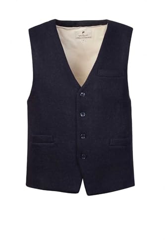 Inch Wool Tweed Waistcoat for Men Lined with 100% Cotton