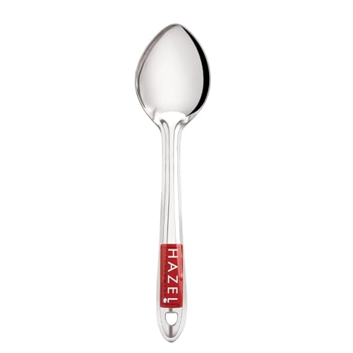 Image of HAZEL Stainless Steel Kitchen Tools Spoons Set of 3 (Ladle, Oval Shape Spoon, Pan Shape Spoon)