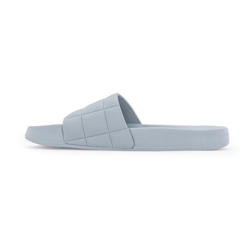 Image of Red Tape Womens Sliders in Slate Blue | Casual Pool Sliders | SLATE BLUE | 3 UK