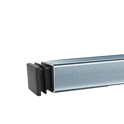 Image of Septe 3 /4 inch Square Plastic Plugs,Black Tubing End Plastic Caps for Square Tube, Chair Legs, Table Legs(30Pcs)