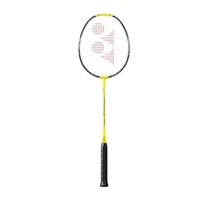 YONEX Nanofare Badmintonschläger mit 1000 Spielen, 4U, 5G, Blitzgelb, Smash-Geschwindigkeit, mittelsteif, Aero-Rahmen, Explosives Sonic Flare System, Headlight, entwickelt von Japan
