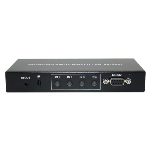 Matrice 3G-SDI 4 inputs 2 outputs boîtier robuste avec prise EU