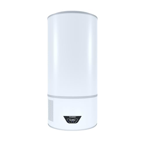 Ariston Lydos Hybrid Wifi - Scaldabagno Elettrico 100 Litri Ibrido con Pompa di Calore Verticale con Display LED 46,5x5,3x115,3 - Boiler Elettrico per Miglior Risparmio Energetico Classe Energetica A