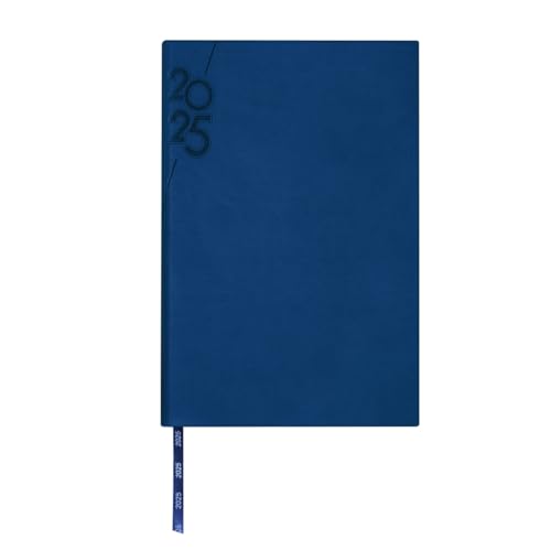 Accesorios Para Caballero, Toy Agenda Diaria 2025 Curpiel Ejecutiva Colores - Mujer Hombre (Azul)