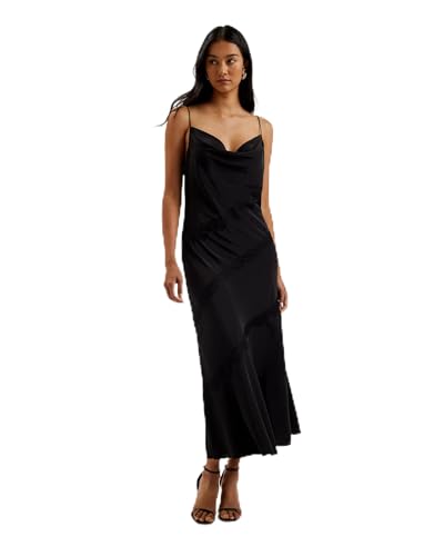 Photo de Ted Baker WMD-ambato-Lace Insert Cowl Neck Midi Dress Robe de soirée Formelle, Noir, 42 Femme
