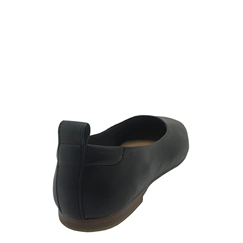 Time and Tru Women's Soft Square Toe Ballet Flats3