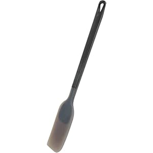 Marna K535BK Triangle Grip Silicone Spatula, Black / Heat Resistant, Kitchen Tool (Hanging / Scratch Resistant)