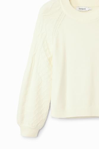 Image of Desigual Women's Textured Sleeve Sweater
