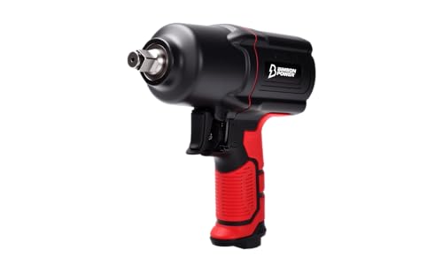 1/2" Twin Hammer Air Impact Wrench – 1350Nm High Torque, Lightweight 2kg Design, Quiet Operation, Friction Ring Retainer – Ideal for Automotive, Workshop & Garage Use