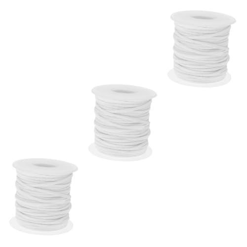 3 rollos de mechas de algodón enceradas para velas DIY