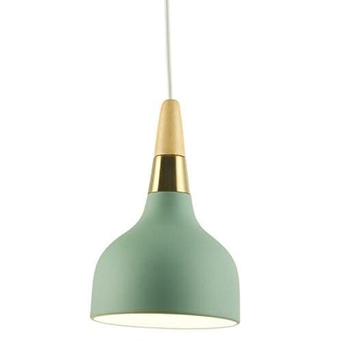 Chandelier plafonnier suspendu macaron 6" en métal nordique pour éclairage de salle à manger