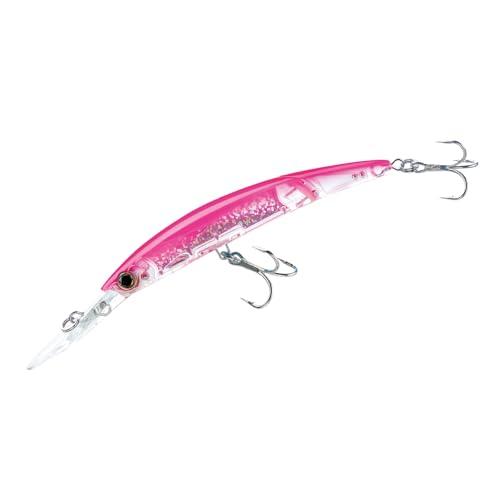 Profondità subacqueo: 4.0 m Yo-Zuri Crystal 3D Minnow Deep Diver Jointed Lure, Fluorescent Pink